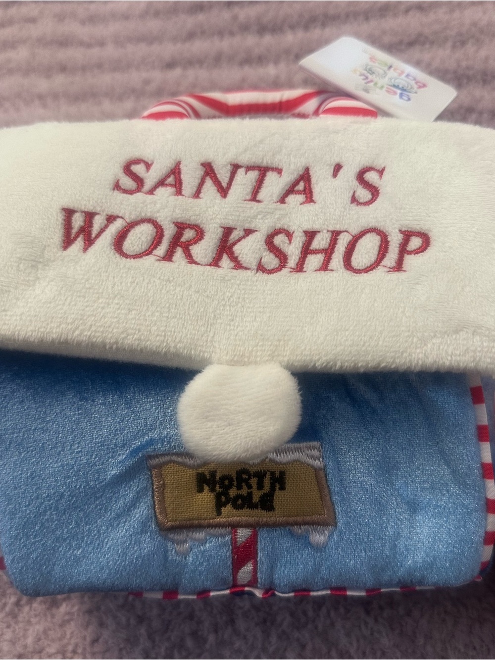 My First Christmas Baby Plush Playset Santa Workshop NWT